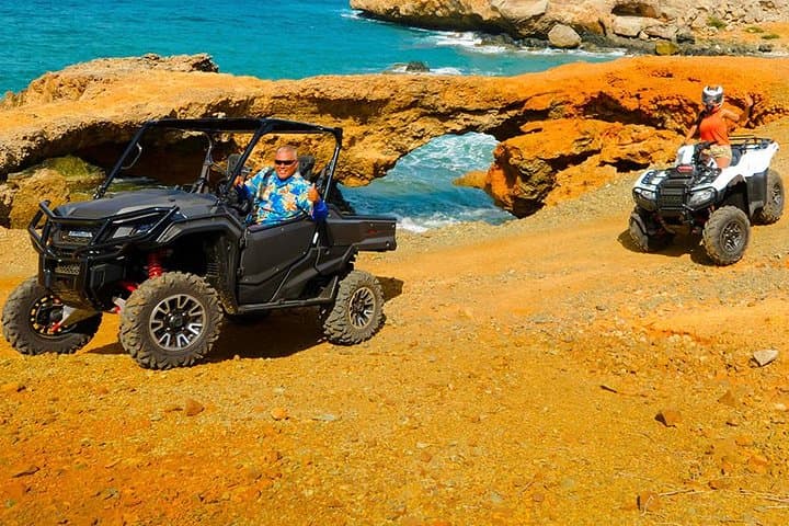 UTV & ATV Aruba's Secret Beach & Cave Pool Adventure in Aruba