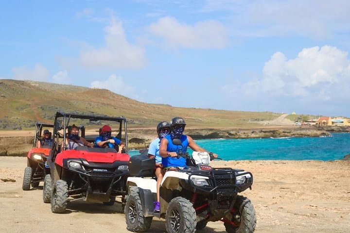 UTV & ATV Aruba's Secret Beach & Cave Pool Adventure in Aruba