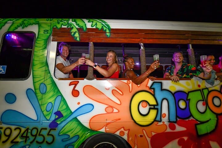 Nightlife Barhopping Tour with DJ and Dancing on Party Bus in Aruba photo highlight 8