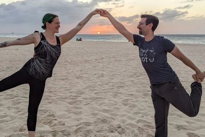 Yoga Class and Wine in Eagle Beach photo highlight 7