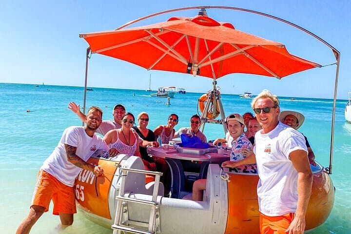 Private Aqua Donut Island Dinner in Aruba with Pick-Up photo highlight 4